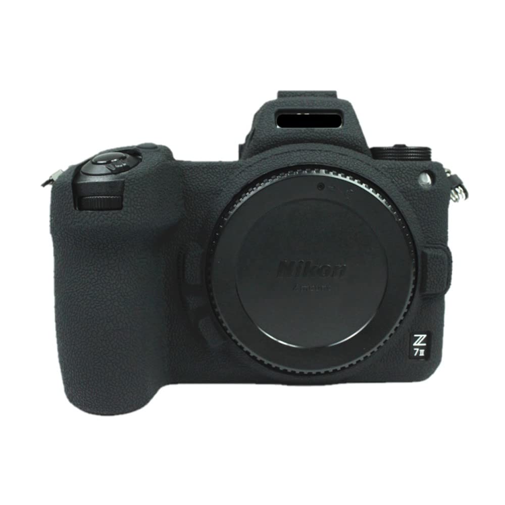 Custodia per fotocamera Borsa in silicone morbido nero con struttura antiscivolo per fotocamera Nikon Z7 II Mirrorless