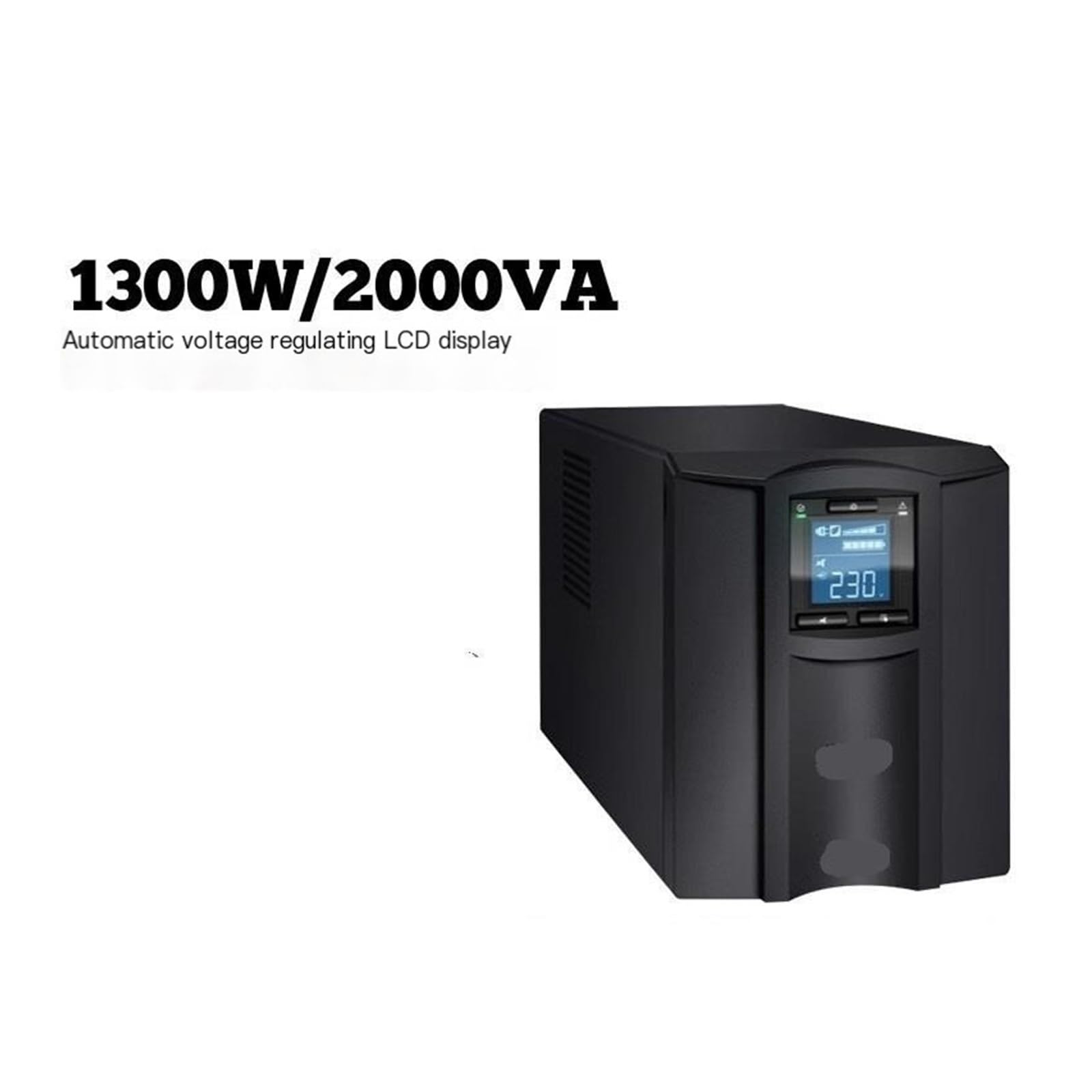 Línea UPS interactiva de Torre de 2000VA y 1300W, batería incorporada, protección contra retardo de Corte de energía, Salida de Onda sinusoidal Pura