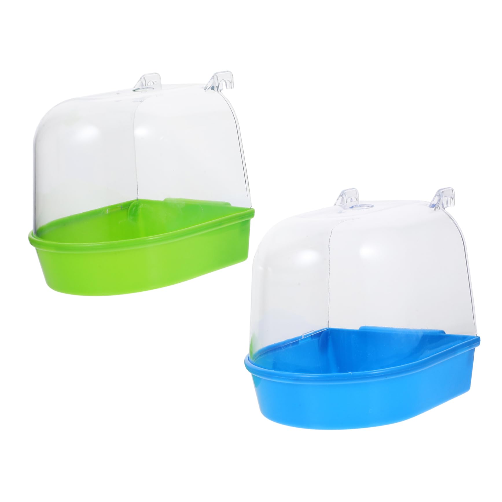 VANZACK 2Pcs Parrot Creative Bathing Supplies for Birds Lightweight Durable Bathing Accessory Helps Moisturize Skin and Remove Dust Random Color Random Color