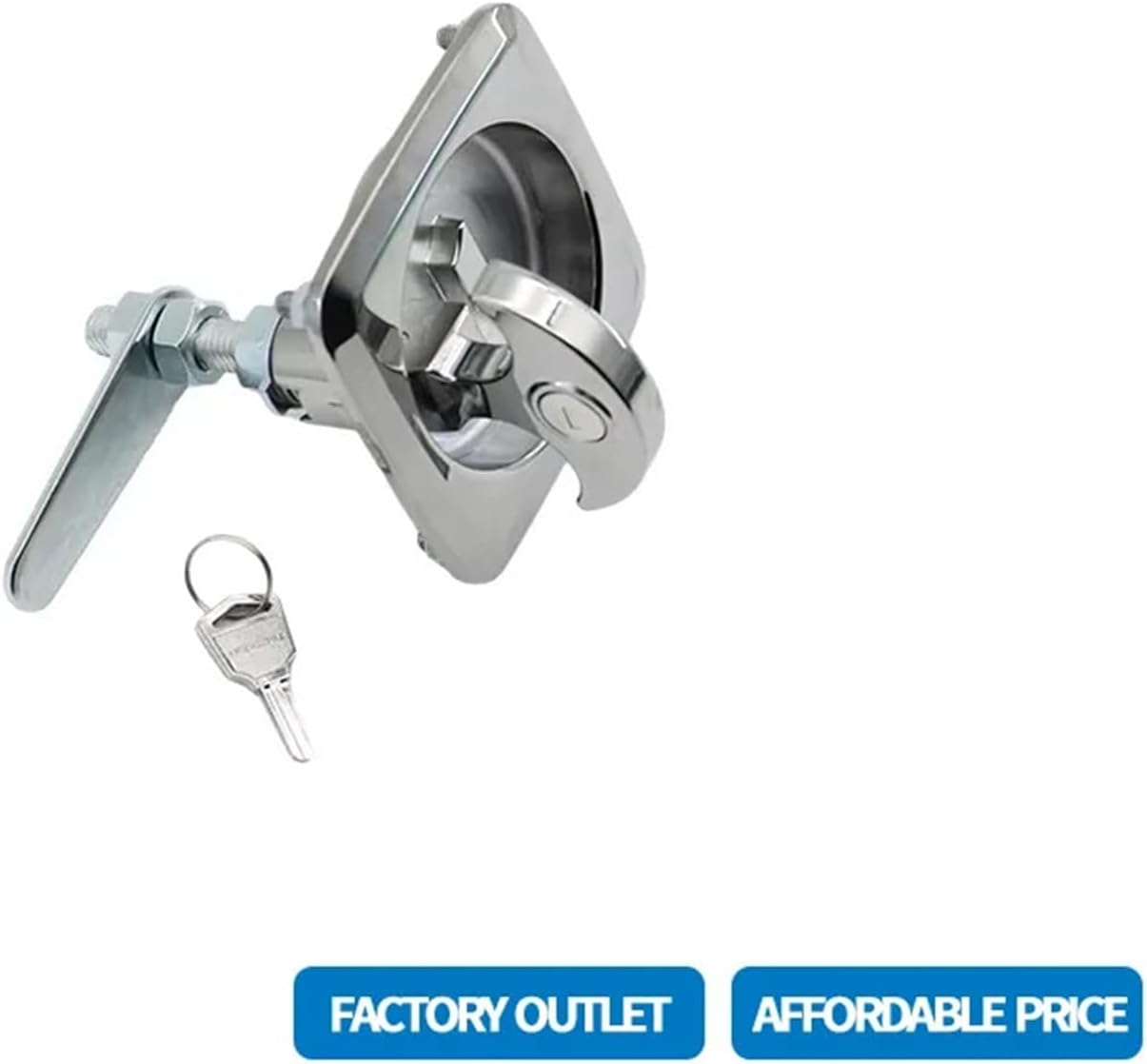 Pull Rod Panel Lock Steel Carriage Lock Toolbox Industrial Distribution Box Electrical Cabinet 1Pcs