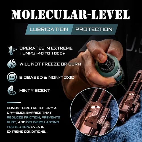 FrogLube Extreme Gun Lube - Metal Bonding Gun Lubricant - Prevents Carbon & Fouling - Gun Oil Lubricating Formula - Bio Based - Non-Toxic Gun Lubricating Oil - Developed by Retired Navy Seal (4oz)