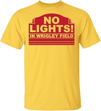 No Lights in Wrigley Field Retro Tee