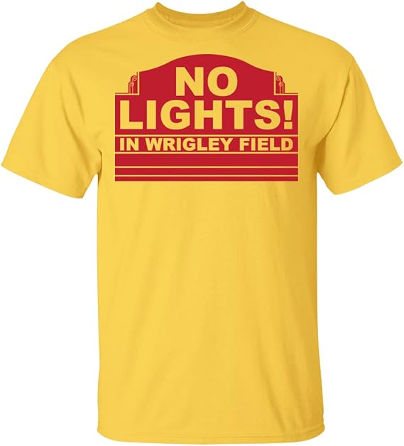 No Lights in Wrigley Field Retro Tee