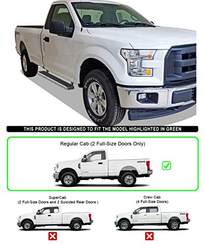 Estribos acero inoxidable 304 5in para Ford F150 y F250 miniatura 2
