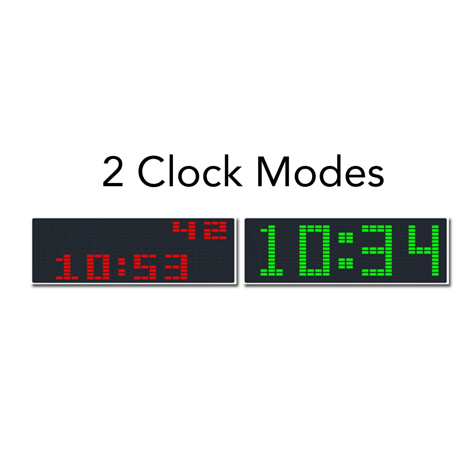Affichage du de Musique LED, Horloge de Lampe à RVB 16x24 Lumière de Rythme contrôlé Vocal 5V, 84 Effets, 4 Modes D'affichage, 3 Fonctions D'Horloge, Horloge