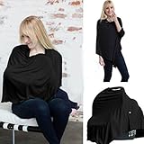 WensLTD Multi-use Nursing Breastfeeding Privacy Scarf Cover Shawl Baby Car Seat Canopy (Gray)