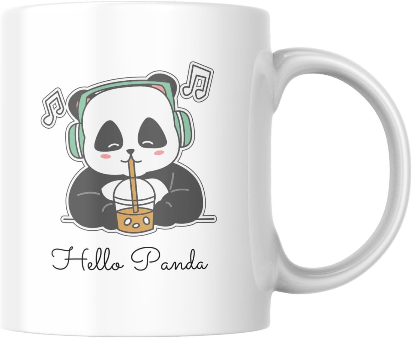 PRINTED DESIGN Hello Panda Ceramic Coffee Mug,Best gift - Birthday Gifts - Printed Mugs