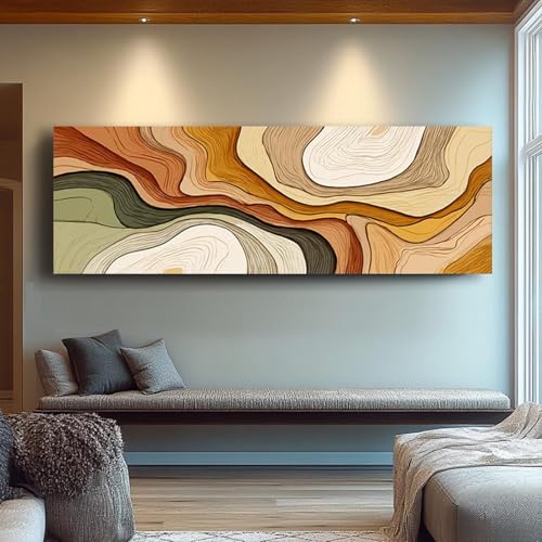Tableau mural horizontal sur toile nature XINBAO déco bureau moderne - 4