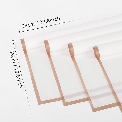 Vista 2 de NESCCI Papel de regalo de flores de 20 hojas, papel de regalo de ramo floral impermeable, suministros de floristería, papel de embalaje para regalo