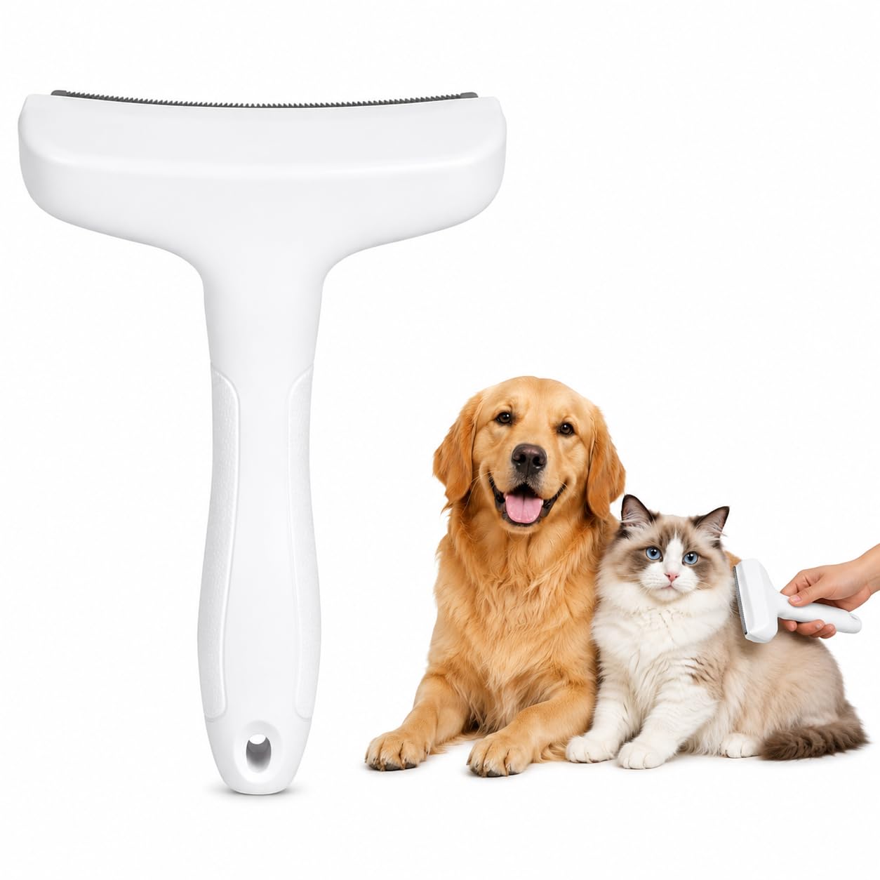 Pet Deshedding Brush, Desheddings Brush Suited To Cats & Dogs, Deshedding Brushes For Undercoat & Short Hair, Grooming Hair Brushes Suited To Shedding Pets, Short Haired Cat & Dog Comb