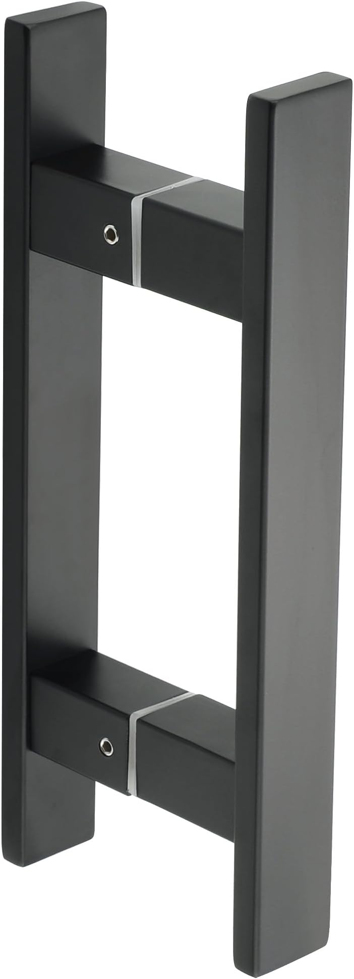 Alise 6" Shower Door Handle,Sliding Door Handles,Push Pull Glass Door Handle, Square Back to Back Shower Doors Handle, SUS304 Stainless Steel Shower Doors Hardware Replacement,Matte Black