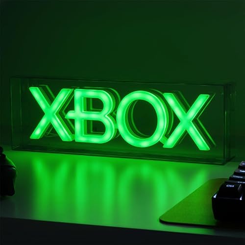 Paladone Xbox LED Neon Light, Free Standing or Wall Mountable Gaming Desk Accessories, Game Room Decor & Gift for Gamers, 11.7\" Wide - Thumbnail 4