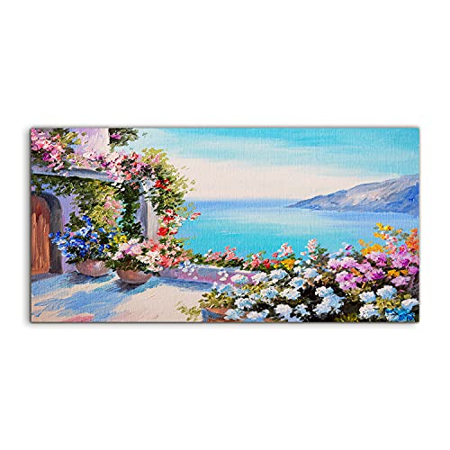 Image sur verre 120x60cm pour illuminer un salon sombre paysage de montagne