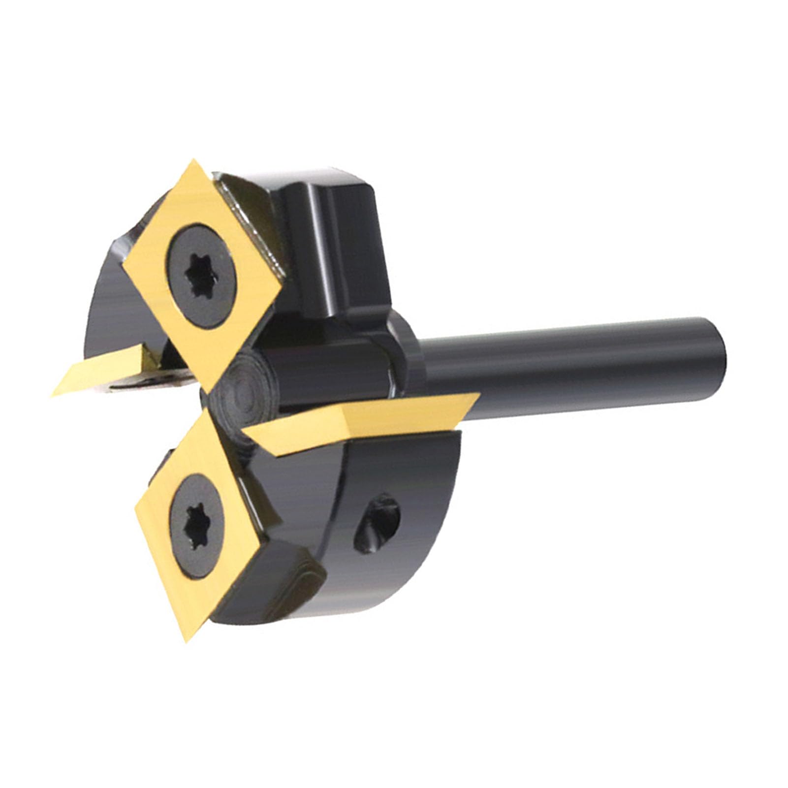 Gedourain Spoilboard Surfacing-Fräser, Effizient, 4 Rillen, 1-3/8 Zoll, Ti-beschichtet, Zum Glätten von Abfallbrettern, CNC-Maschinen, Legierter Stahl für Holzbearbeitungsprojekte
