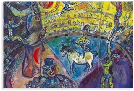 Wigonda Marc Chagall The Circus Horse S Canvas Poster Wall Art Prints Room Aesthetic Murals Bedroom And Living Decorations Unframe 24x36inch