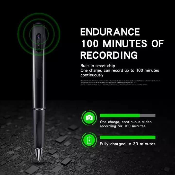 Image of securinnov 1080P Full HD Spy Pen Camera | Invisible Lens for Secret Evidence & Operations | Professional Hidden Video & Audio Recorder for Home Office & Meetings | Indoor Outdoor Usage (Pen Camera)