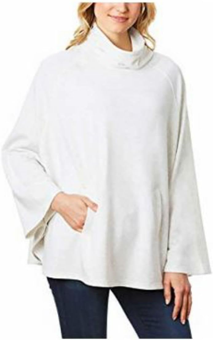 Ladies’ Cozy Fleece Turtleneck Poncho