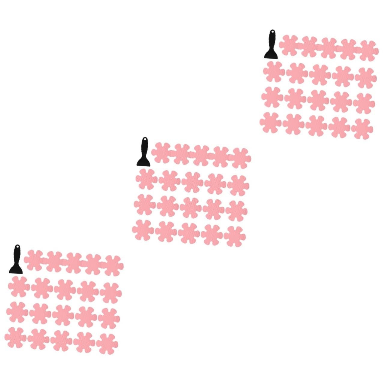 DECHOUS 3 Juegos Pegatinas Antideslizantes bañera niño Pegatinas Piso de la Ducha no Pegatinas Ducha Pegatinas Ducha Antideslizante Pegatinas Ronda Cinta Adhesiva peva Rosa