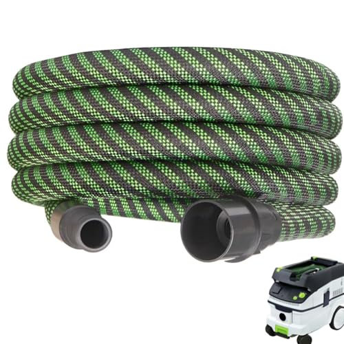 NEXAGEBIUS Dust Extractor Hose Anti-Static D27/32X3.5M from 2019 onwards Compatible with Festool Vacuum CT 15/25/26/36/48 and CT MINI/MIDI Vacuum, Green