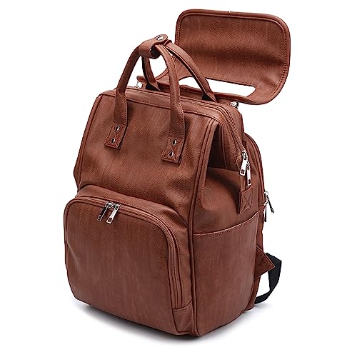 Sacos De Fraldas De Capacidade PU Couro Múmia Maternidade Mochila De Viagem Múltiplos Cortes Die Cut