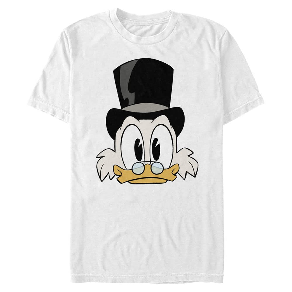 T-shirt Scrooge Disney grand visage blanc homme 3XL fini les vêtements trop serrés - 2