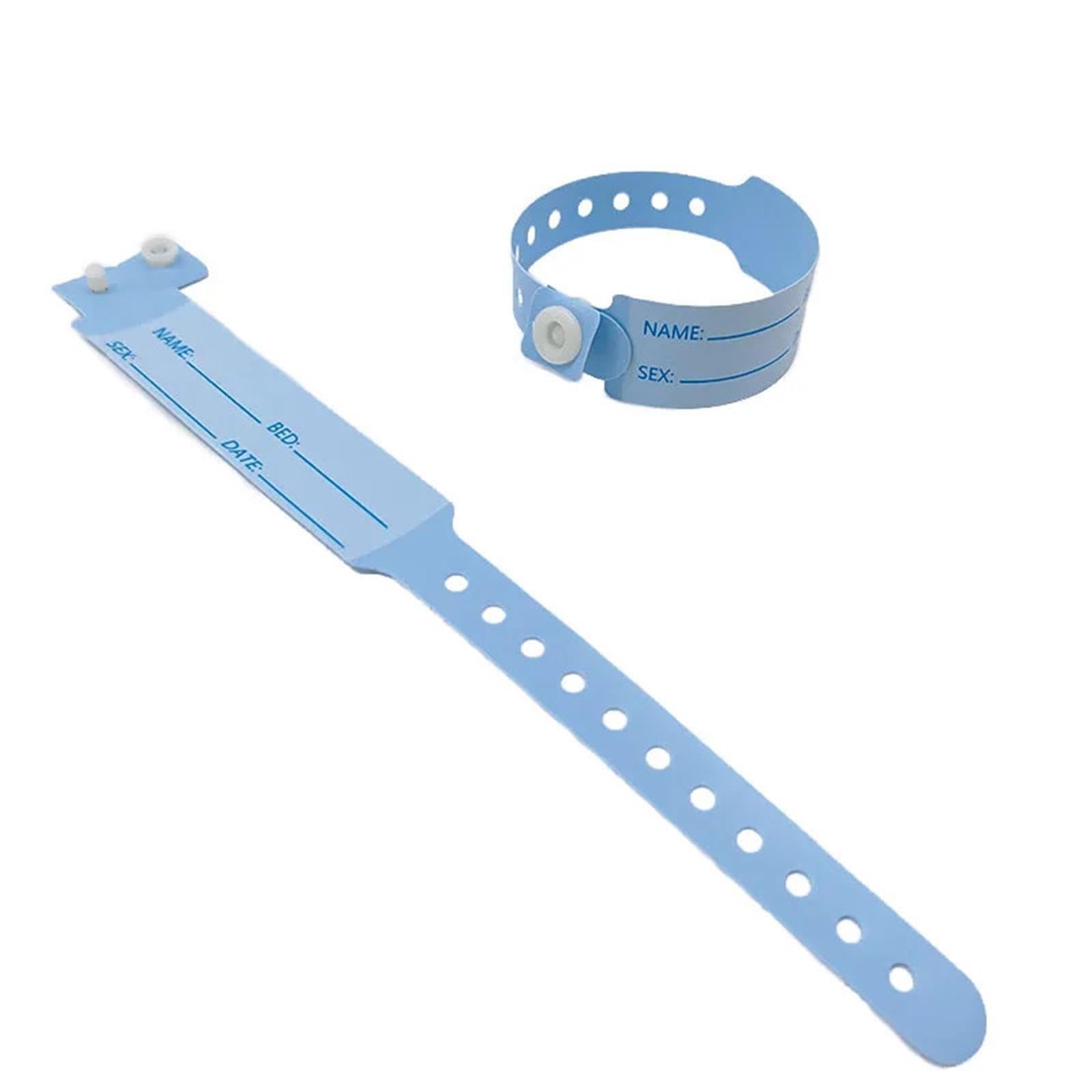 100pcs bracelets médicaux imperméables en PVC souple