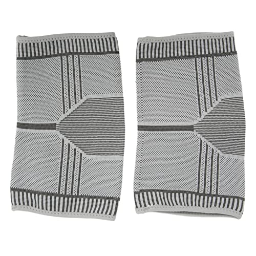 OUKENS 1 Pair Elbow Pad Guard Graphene Warming Brace Support Protection Sleeve for Sports Fitness Lattice Heating(L)