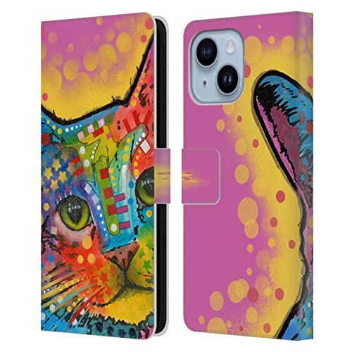 Étui iPhone 14 Plus cuir portefeuille Dean Russo antichoc avec support vidéo
