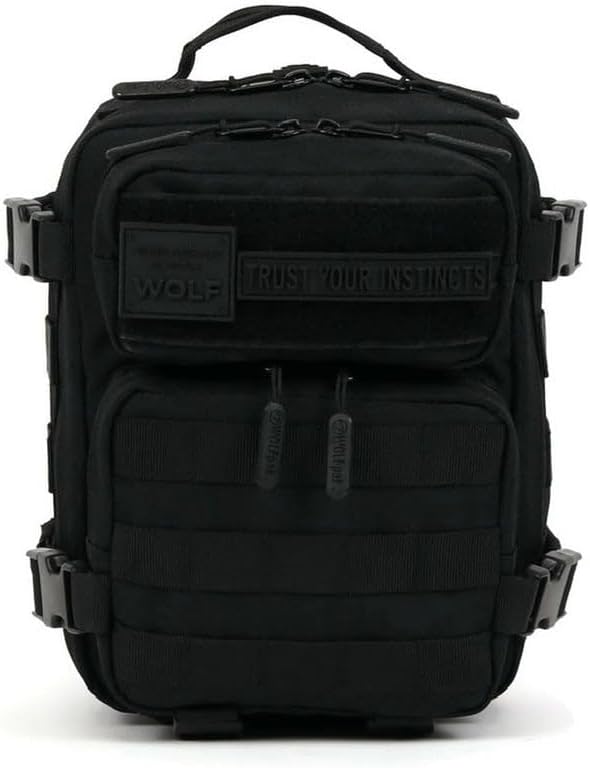 WOLFpak 9L Mini Tactical Backpack for Men & Women | Compact, Small Everyday Carry Bag for Gym, School, Travel | Durable, Water-Resistant Daypack with Molle System and Patch Panel (Nightshade Edition)