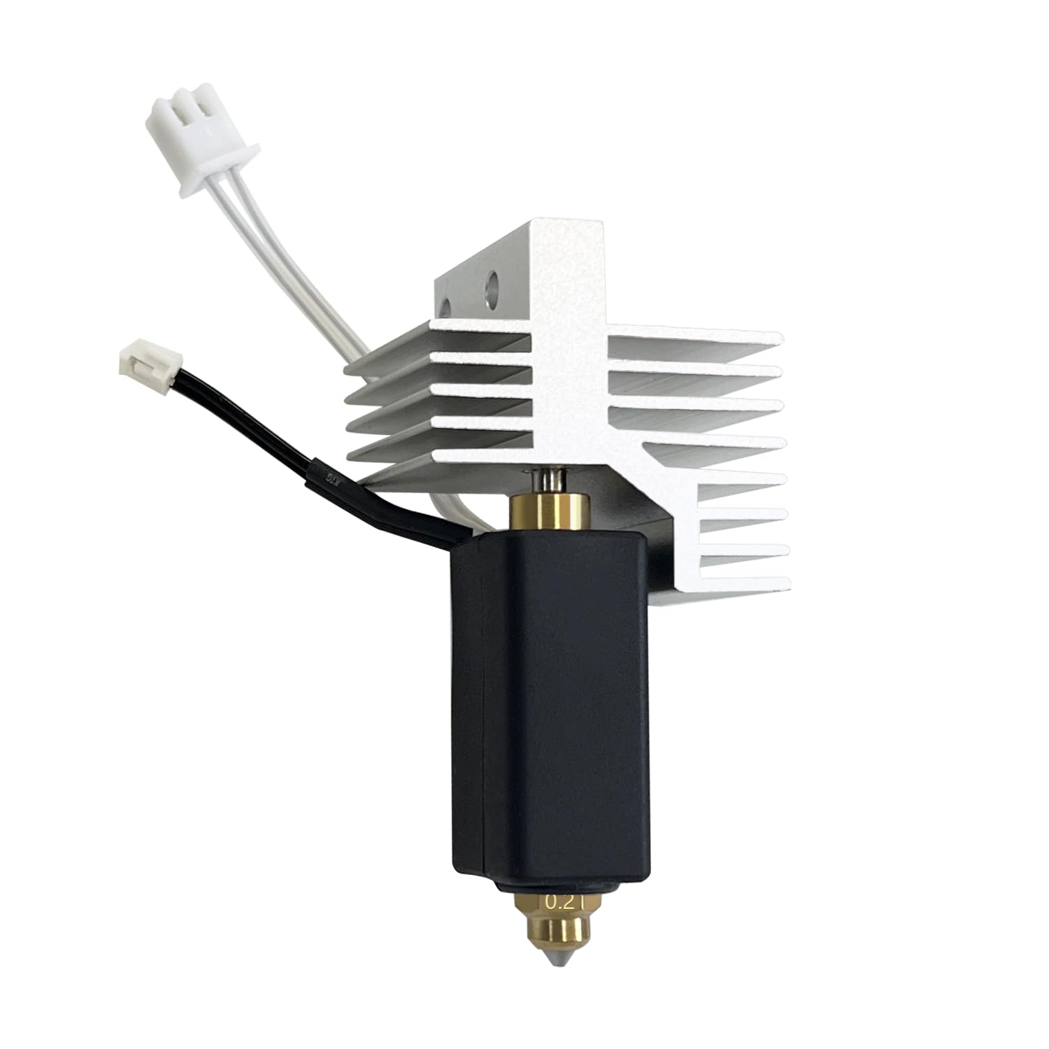 0,2 mm Hotend en céramique pour Centauri Carbon Hotend avec buse en laiton acier trempé, élément chauffant, extrudeuse, hot end de rechange, tête d'impression pour imprimante 3D Elegoo