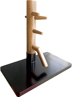 TAO Laboutiquewingchun Mini Wooden Mannequin Wing Chun Kung Fu Yip Man Bruce Lee (Classic Clear) Gift Idea