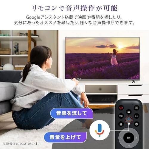 CHiQ - チューナーレス テレビ 43型 4k対応 Googleテレビ JU43M10S の