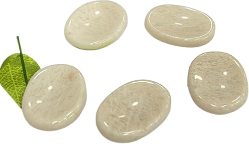 Vista 58 de GEMSCITE 5 piedras preciosas naturales, piedras para la preocupación del pulgar, cristal curativo de reiki, piedra de palma de bolsillo de energía