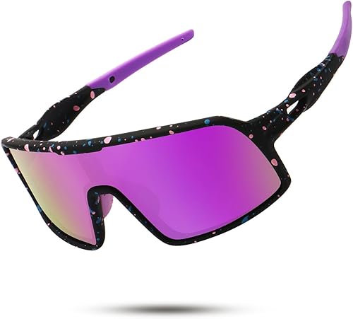 SEKKAF Gafas de sol deportivas polarizadas para hombres y mujeres, gafas de ciclismo con protección UV, para bicicleta de montaña, correr, pesca