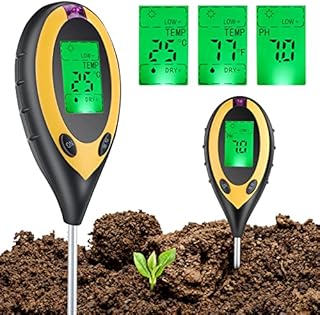 Soil PH Meter, 4 in 1 Soil Tester Meter Moisture Meter Digital Plant