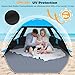 Venustas Beach Tent Sun Shelter for 3/4-5/6-7/8-10 Person, UPF 50+ UV Protection Beach Canopy, Lightweight and Easy Setup Cabana, Portable Beach Shade Tent