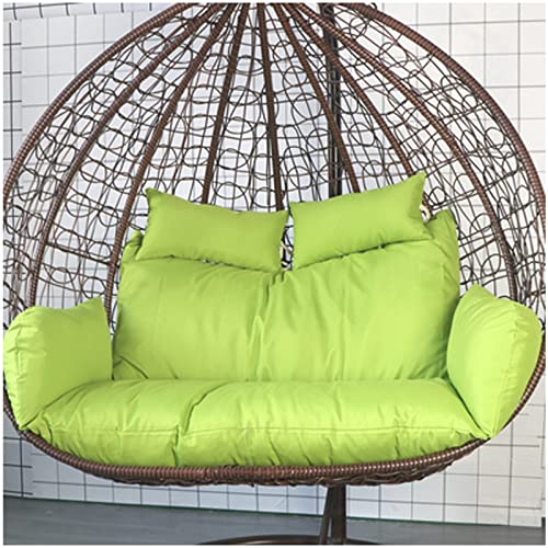 Cojín Grueso para Silla Colgante, doblemente extraíble, con Forma de Nido de Huevo, de Repuesto, Impermeable y Lavable, para 2 Personas, de Mimbre y ratán, Ideal para Patio o jardín.