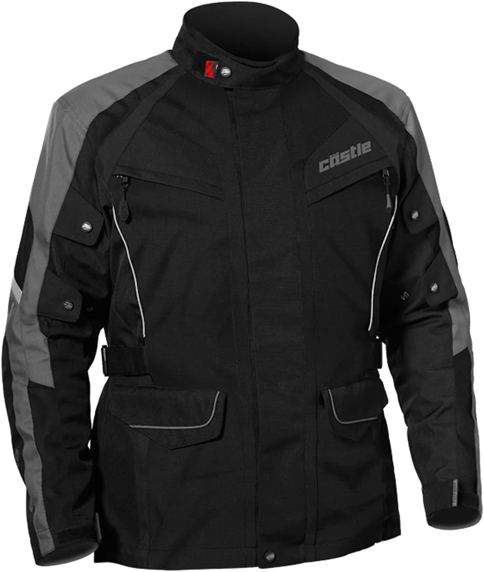 Castle Mission Air Men's Motorcycle Jacket Dark Gray Small