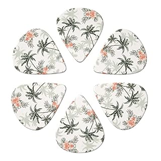 Tropical Palm Trees Lot de 6 médiators pour guitare acoustique, guitare électrique, basse, ukulélé – fins, moyens et… - Les Beatles, Paul McCartney, John Lennon, RIngo Starr, George Harrison Tropical Palm Trees Lot de 6 médiators pour guitare acoustique, guitare électrique, basse, ukulélé – fins, moyens et… – Image 4