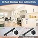 AEEKEL 30 Pack Square Cabinet Handles Matte Black Drawer Pulls 5