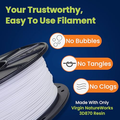 Image of 3D-Fuel Tough Pro PLA+ Filament for 3D Printing, Made in, Brightest White