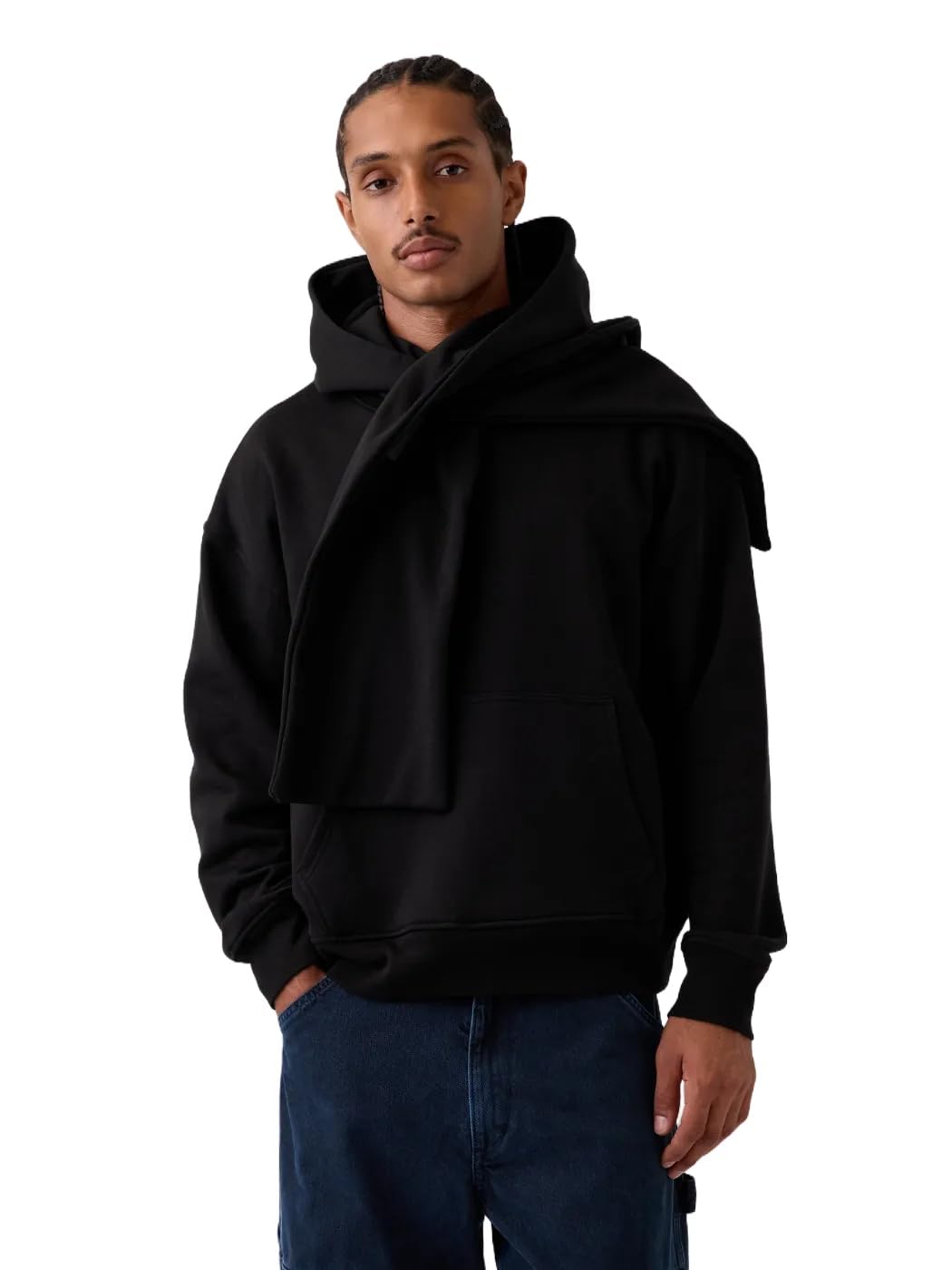 Men's Scarf Pullover Hoodie