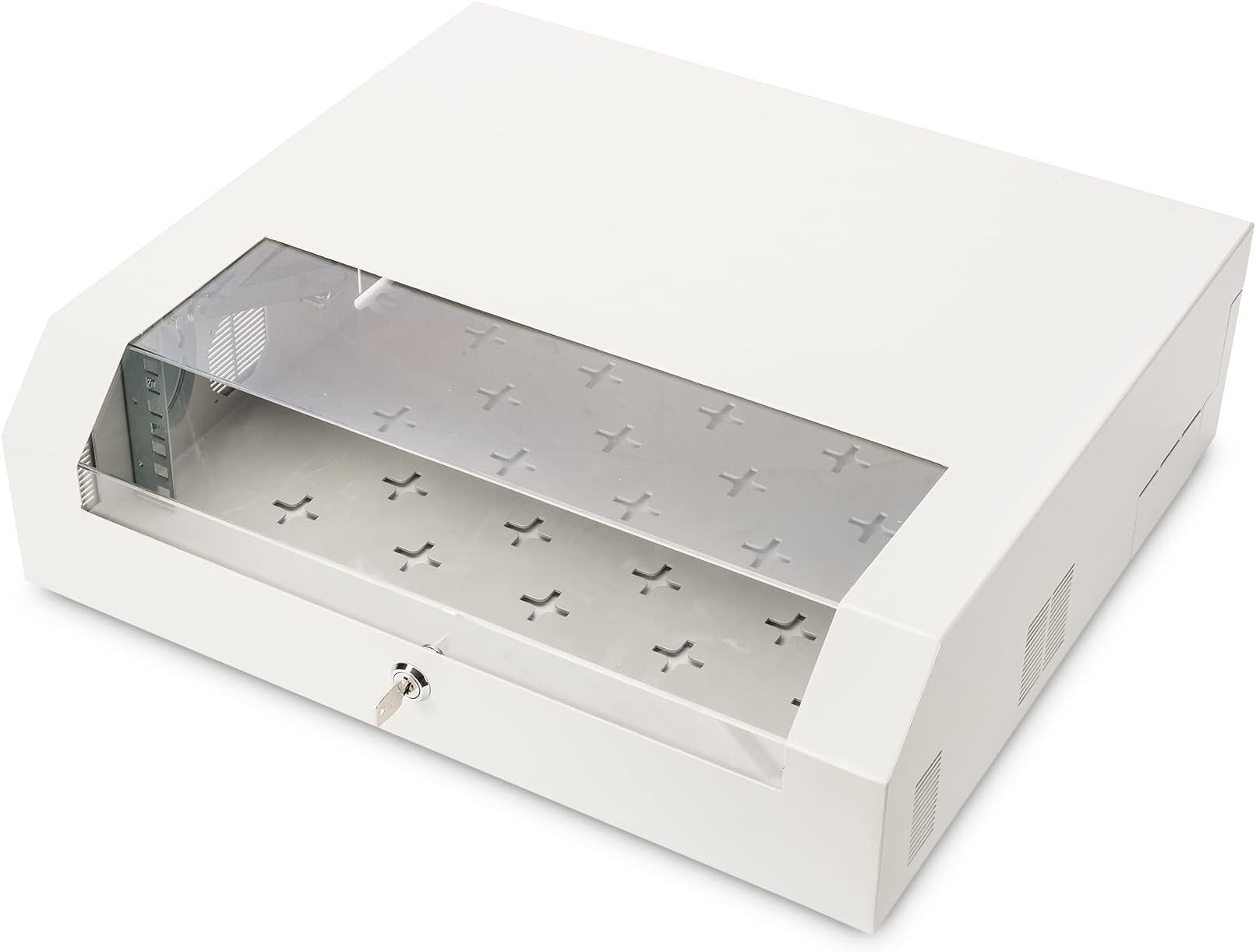 DN-19 04U-PB - Network Cabinet 19 inch 3U + 2U - SOHO Series - Horizontal Surface Mount Wall Mount - Compact - Load Capacity 30 kg - Grey