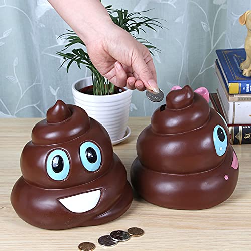SHUILV Creative Money Box Cash Safe Box Piggy Bank, Leuke Poöp Piggy Bank Nieuwigheid Geld Bank Creative Coin Bank Money… - Afbeelding 3