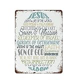 NAMEY Œuf de Pâques Subway Art religieux Sauveur Chrétien Créatif Plaque en étain Squelette Amusante Décoration murale vintage pour maison, bar, restaurant, café, bureau, club, cadeau 30,5 x 40,6 cm