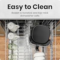 Chefman Air Fryer – 4 QT Compact Airfryer for Quick & Easy Meals in Minutes, Features Hi-Fry Technology for Extra Crisp, Touchscreen Controls with 4 Presets, Nonstick & Dishwasher Safe Basket - Black - Image 8