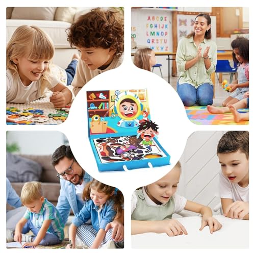 Puzzle magnétique de déguisement de visage pour s'amuser en classe - 4