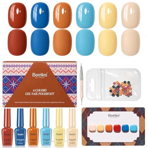 Beetles Fall Gel Nail Polish Set, Vintage Riviera, Beetles Fall Nails