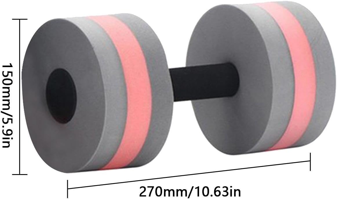 Pool Weights for Water Exercise Aquatic Fitness Dumbbells | Water Aerobic Equipment for Women Men Adults Workout Swimming Pool Spa
