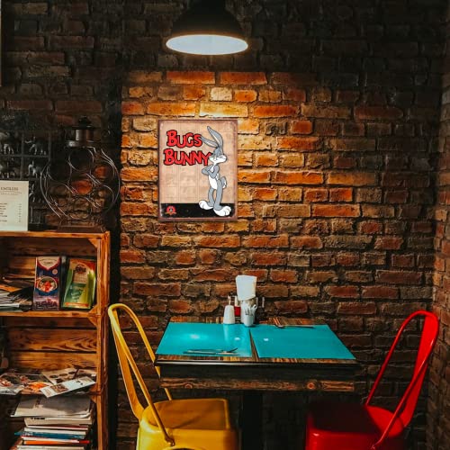 Desperate Enterprises Bugs Bunny Retro Panels Tin Sign - Nostalgic Vintage Metal Wall Decor - Made in USA